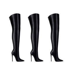 Elegant Black Over the Knee Boots